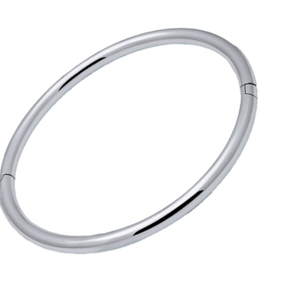 NEW Classic Hinged Bangle Bracelet | 925 Sterling Silver - Picture 2 of 12